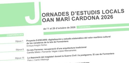 Les Jornades d’Estudis Locals Joan Marí Cardona tornen a l’octubre amb cinc mirades sobre el patrimoni i la memòria de Formentera