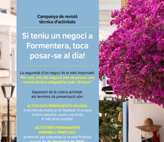 El Consell recuerda a los negocios la obligación de pasar la revisión técnica periódica antes de final de 2026