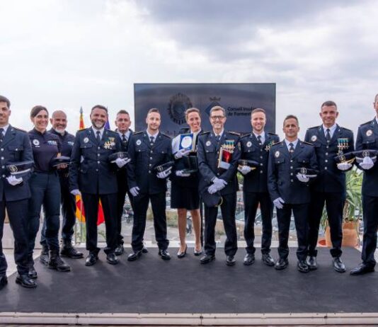 El Consell Insular de Formentera reconoce la vocación de servicio y las actuaciones destacadas de su Policía Local Gala Policía local 2026
