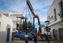 La locomotora salinera, a «dique seco»