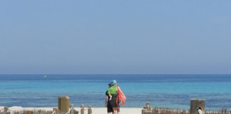 A la playa con mascarilla