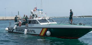 Interceptados 19 migrantes en la zona de es Caló des Morts Guardia Civil del mar