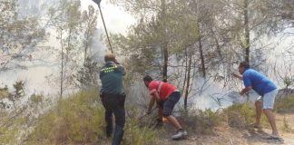 Cala Saona torna a cremar per tercera vegada