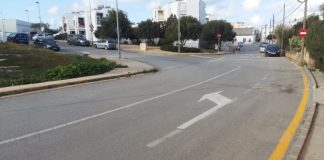 Cortes en arterias viarias de Sant Francesc por la instalación de fibra óptica