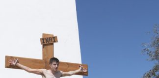 Sentido vía crucis en Sant Francesc