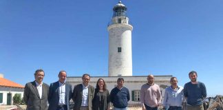 Las obras de reforma del faro de la Mola continúan a buen ritmo