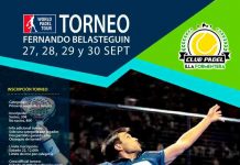 A finales de este mes se celebrará el Torneo de Padel Fernando Belasteguin