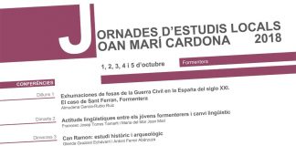 La setmana que ve es celebrarà la vuitena edició de les Jornades d’Estudis Locals Joan Marí Cardona