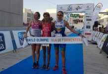 Daniel González y Sara Bonilla ganan el VI Triatlón Illa de Formentera en la categoria Olímpic