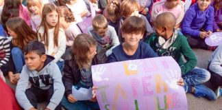 El profesorado y el alumnado del CEIP Mestre Lluís Andreu se vuelcan contra la violencia de género