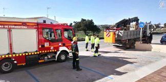 Els bombers de Formentera efectuen diferens sortides a causa de la forta ventada