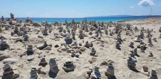 Suspendida la jornada de retirada de los montículos de piedras en es Trucadors