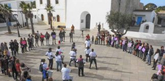 Concentració a Sant Francesc contra la violència masclista
