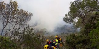 El incendio de s’Estufador se ha dado por extinguido a las 4.17 horas de esta madrugada