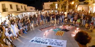 150 persones es concentren a Formentera per protestar contra la sentència del Suprem