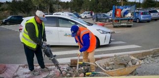 Eliminación de barreras arquitectónicas en ocho pasos de peatones de Sant Francesc