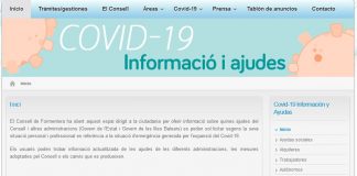 El Consell abre un espacio en la web oficial con información actualizada relacionada con la crisis del Covid-19