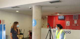 El Área de Salud instala puntos de control de temperatura en la entrada de los hospitales de Formentera y Can Misses