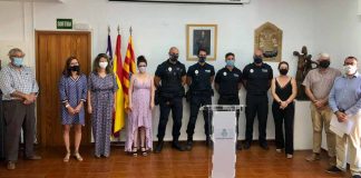 Entrega de diplomas de capacitación de agentes de la Policía Local en Formentera