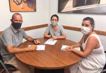Firma del convenio de colaboración entre el Consell Insular y el Club Tennis Illa de Formentera