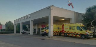 Herida de gravedad una motorista italiana en un accidente de tráfico en Formentera