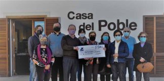 La Asociación de Mayores del Pilar dona 5.500 euros a Formenterers Solidaris