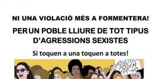 Espai Dones convoca una manifestación en repudio a la violación perpetrada en Formentera