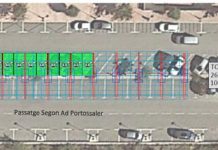 Formentera contará con el primer aparcamiento de la isla con una pérgola de placas fotovoltaicas
