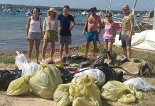 El World Cleanup Day se salda con la recogida de 300 kilos de residuos en la zona del Estany des Peix
