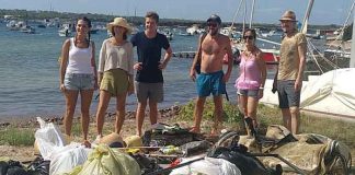 El World Cleanup Day se salda con la recogida de 300 kilos de residuos en la zona del Estany des Peix