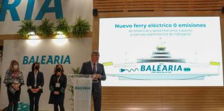 Baleària presenta en FITUR el primer ferry eléctrico destinado a la ruta entre las Pitiusas