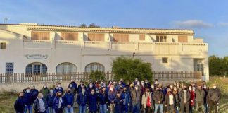 Vecinos y militantes manifiestan su apoyo a los cuatro miembros de GxF