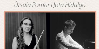 Recital «Llevant d’aires» de flauta travesera y piano con Úrsula Pomar y Jota Hidalgo CONCERT PIANO I FLAUTA Ursula Pomar i J Hidalgo