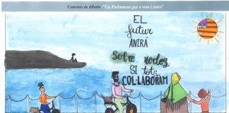 Inés Moyá y Anouk Klappe primer premio en los concursos escolares organizados por el Parlament balear Dibuix 1r Formentera Ines