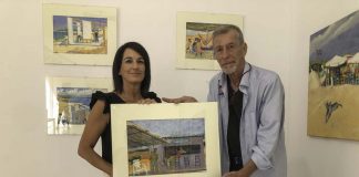 El pintor Robert P. Hawkins dona quatre obres al Consell de Formentera
