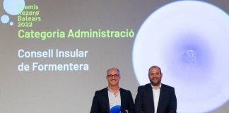El Consell de Formentera recibe el premio Rezero a las mejores iniciativas medioambientales Premios Rezero 2022