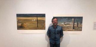 Llega a Formentera la muestra “Naufragis i refugis” de Jordi Soldevila Jordi Soldevila en la inauguración de la muestra
