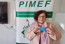 La guanyadora del Black Friday Formentera 2022 recull el seu premi Conchita Fátima Bittancourt