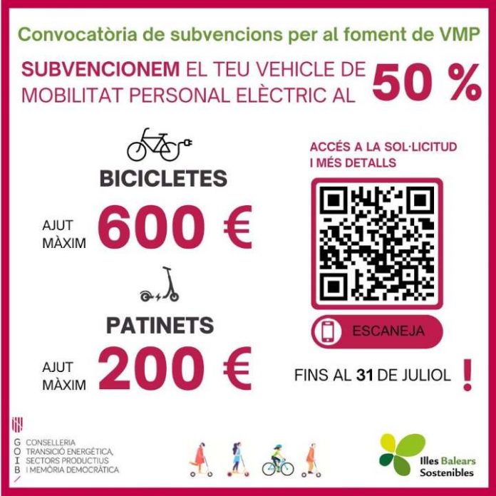 Ayudas para la adquisición de bicicletas y monopatines eléctricos