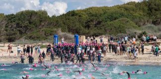 Más de 600 nadadores se han dado cita en la isla para participar en la Marnaton eDreams Formentera by Baleària