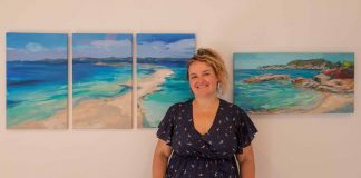 Paisajes y colores de Formentera protagonizan la nueva exposición de Cynthia Díaz