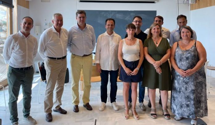 Reunión equipo de gobierno con conseller balear de Turismo, Jaume Bauzà en Formentera