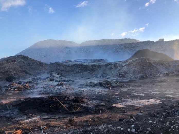 Incendio en el vertedero municipal de es Cap
