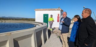 Lafuente anuncia una inversión de 20 millones de euros en el ciclo del agua de Formentera durante la legislatura Visita del conseller Lafuente y la consellera Verónica Castelló a la EDAR de Formentera