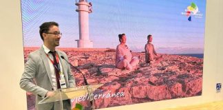 ‘La Formentera que tú eliges’ abre la presentación de las novedades turísticas para 2024 de Baleares El conseller Mayans en la presentación de Formentera en Fitur