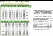 El Consell de Formentera aumenta las frecuencias del transporte público con la recuperación de la Línea 1 Nuevo horario autobús Formentera marzo 2024