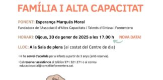 Formentera organitza una xerrada sobre família i altes capacitats