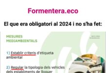 GxF rechaza la propuesta de Sa Unió de aumentar el número de coches en el Formentera.eco 2025 Formentera.eco 2025