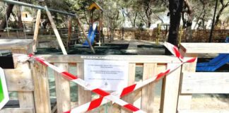 Cerrado hasta nuevo aviso el parque infantil de es Pujols a causa de la procesionaria Parque infantil es Pujols cerrado por procesionaria