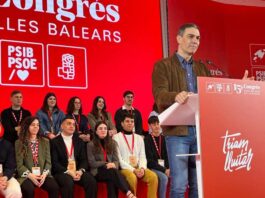 Pedro Sánchez y Francina Armengol han dado el pistoletazo de salida al 15º Congreso del PSIB-PSOE en Baleares Pedro Sánchez